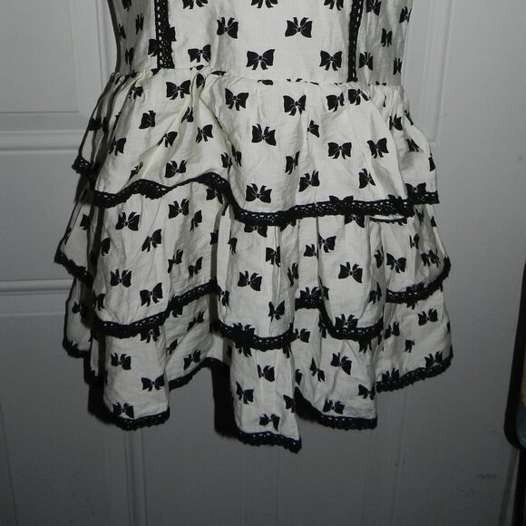 Day + Moon Katherine Tiered Mini Romper Dress Bow ୨୧ Ribbon୨୧ Print🆕📦⌚🏃🏻💨🚚 - Picture 9 of 15